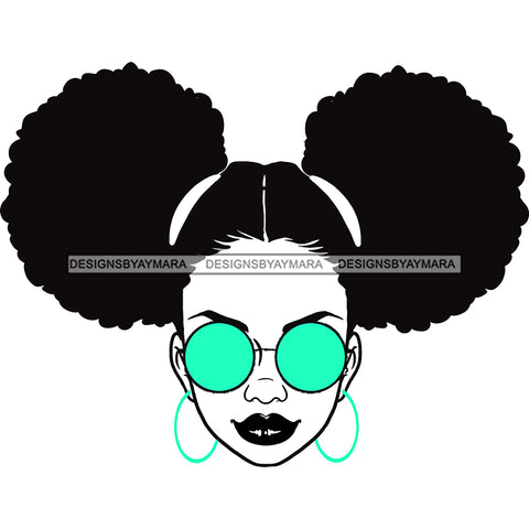 Black Woman  Afro Black Lips In Black And White Turquoise Earrings JPG PNG  Clipart Cricut Silhouette Cut Cutting