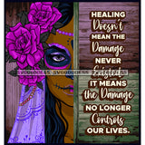 Bundle 20 Woman Half Face Day Of The Dead Costume Inspirational Quotes Mexican Celebration Skeleton Party Floral Festival  De La Calavera JPG PNG Files For Silhouette Cricut and More