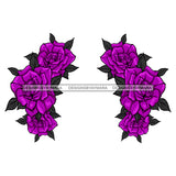 Purple Flower Headpiece Only JPG PNG  Clipart Cricut Silhouette Cut Cutting