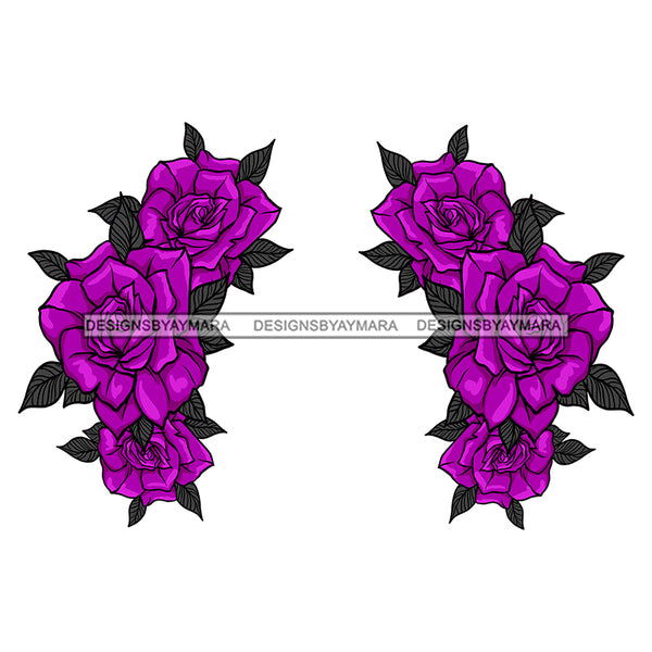 Purple Flower Headpiece Only JPG PNG  Clipart Cricut Silhouette Cut Cutting