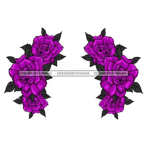 Purple Flower Headpiece Only JPG PNG  Clipart Cricut Silhouette Cut Cutting