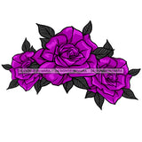 Purple Roses Flower Headpiece Only JPG PNG  Clipart Cricut Silhouette Cut Cutting