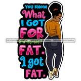 Sexy Voluminous Afro Woman Body Positivity Quote Updo Hairstyle Illustration SVG JPG PNG Vector Clipart Cricut Silhouette Cut Cutting
