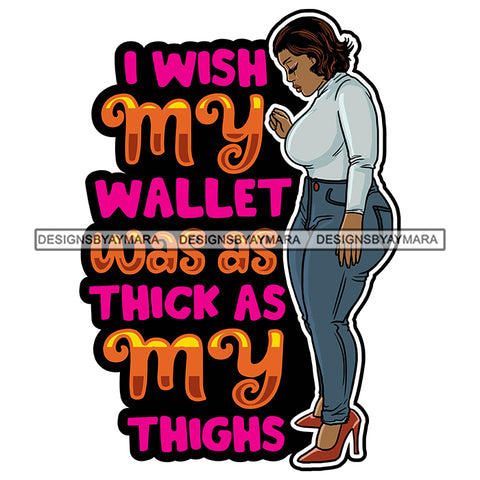 Sexy Voluminous Afro Woman Body Positivity Quote Self Love Confident Illustration SVG JPG PNG Vector Clipart Cricut Silhouette Cut Cutting