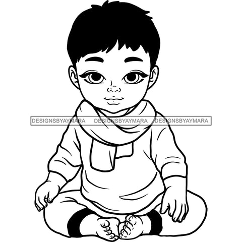 Adorable Baby Boy Asian Child Kids Children Infant Toddler Innocent Love Cute Childhood Happy Joy Smile SVG JPG PNG Vector Clipart Cricut Silhouette Cut Cutting