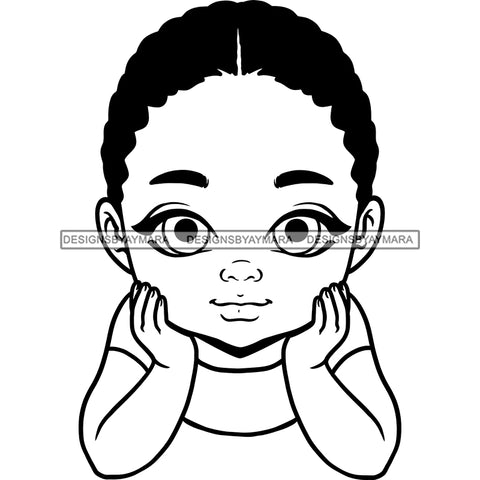 Adorable Baby Boy Child Kids Children Infant Toddler Innocent Hand In Face Love Cute Childhood, Happy Joy Smile SVG JPG PNG Vector Clipart Cricut Silhouette Cut Cutting