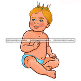 Cute Caucasian  Baby Boy In Blue  JPG PNG  Clipart Cricut Silhouette Cut Cutting