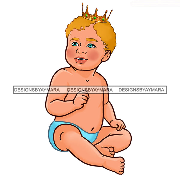 Cute Caucasian  Baby Boy In Blue  JPG PNG  Clipart Cricut Silhouette Cut Cutting
