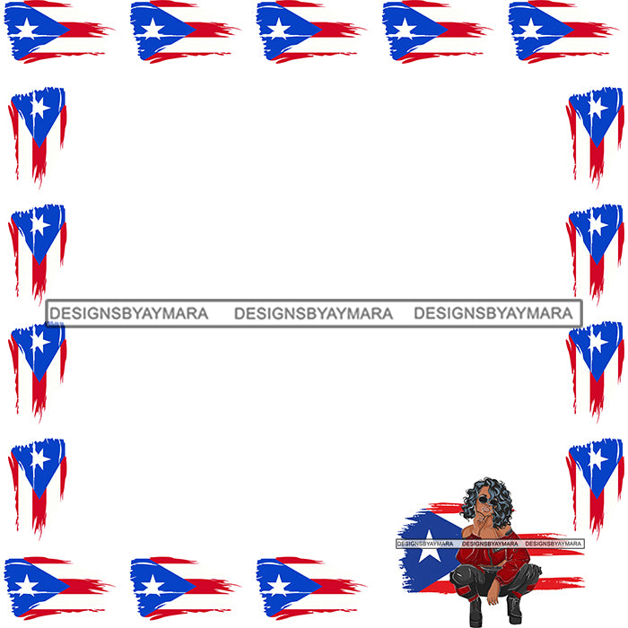 Puerto Rico Diva Banner Frame Decoration Advertising Sign Design Eleme ...