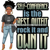 Afro Lola Boss Confident Classy Lady Life Quotes SVG Cutting Files For Silhouette Cricut and More