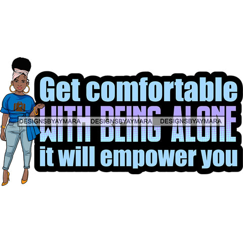 Afro Lola Boss Confident Classy Lady Life Quotes SVG Cutting Files For Silhouette Cricut and More