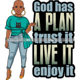 Afro Lola Boss Confident Classy Lady Life Quotes SVG Cutting Files For Silhouette Cricut and More