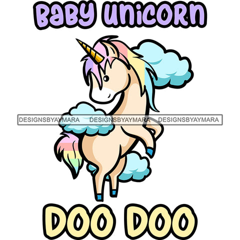 Cute Baby Unicorn Family Celebration Parenthood Fantasy Fairytale SVG JPG PNG Vector Clipart Cricut Silhouette Cut Cutting