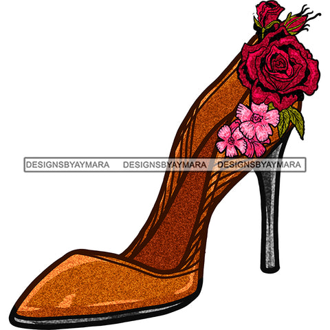 Slaying It In My 40's Gold Shoe JPG PNG  Clipart Cricut Silhouette Cut Cutting