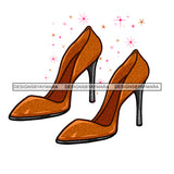 Stepping Gold Shoes JPG PNG  Clipart Cricut Silhouette Cut Cutting