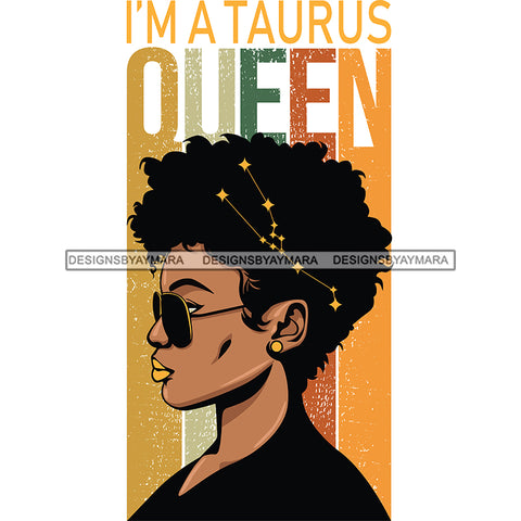 I'm A Taurus Queen SVG JPG PNG Vector Clipart Cricut Silhouette Cut Cutting