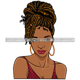 Woman Dreadlocks Locs Dreads Hairstyle Sisterlocks Melanin Nubian Black Girl Magic SVG JPG PNG Vector Clipart Cricut Silhouette Cut Cutting
