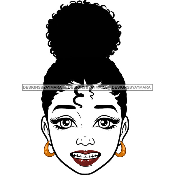 Transparent Black Woman Head Eyes Open Wide Smiling Teeth JPG  PNG Clipart Cricut Silhouette Cut Cutting