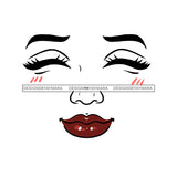 Transparent Woman Face Eyes Closed  JPG  PNG Clipart Cricut Silhouette Cut Cutting