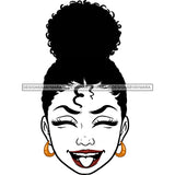 Transparent Black Woman Head Laughing JPG  PNG Clipart Cricut Silhouette Cut Cutting