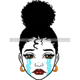 Transparent Black Woman In Tears JPG  PNG Clipart Cricut Silhouette Cut Cutting