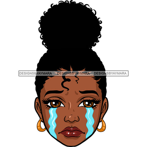 Black Woman In Tears JPG  PNG Clipart Cricut Silhouette Cut Cutting