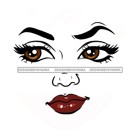 Transparent Black Woman Face Head Smirk   JPG  PNG Clipart Cricut Silhouette Cut Cutting