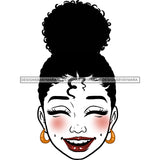 Transparent Black Woman Head Laughing JPG  PNG Clipart Cricut Silhouette Cut Cutting