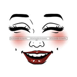 Transparent Woman Face Laughing JPG  PNG Clipart Cricut Silhouette Cut Cutting