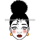 Transparent Black Woman Head Eyes Open Wide JPG  PNG Clipart Cricut Silhouette Cut Cutting