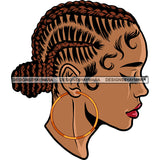 Afro Woman Hard Praying Hand Close Eyes Wearing Hoop Earing Vector Locus Short Hairstyle Design Element Long Nail Vector White Background SVG JPG PNG Vector Clipart Cricut Silhouette Cut Cutting