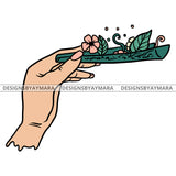 Female Hands Holding Blunt 420 Cannabis Hashish Weed Leaf Grass Marijuana Dispensary Mary Jane Hemp Pot Joint Blunt Stoned High Life SVG Cutting Files