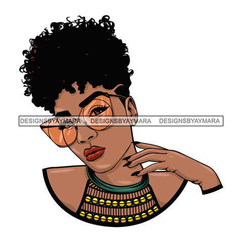 Afro Beautiful Black Woman Melanin Queen SVG Cutting Files For Silhouette Cricut and More