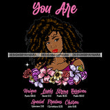 You Are Unique Lovely Strong SVG JPG PNG Vector Clipart Cricut Silhouette Cut Cutting1