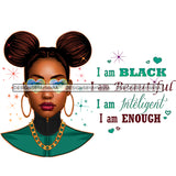 I Am Black I Am Beautiful Afro Woman  JPG PNG  Clipart Cricut Silhouette Cut Cutting