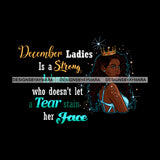 December Ladies Lady Afro Black Woman Crown Goddess   JPG PNG  Clipart Cricut Silhouette Cut Cutting