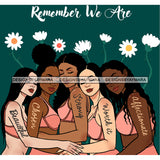 Remember We Are Ladies Lady Afro Black White Woman  JPG PNG  Clipart Cricut Silhouette Cut Cutting