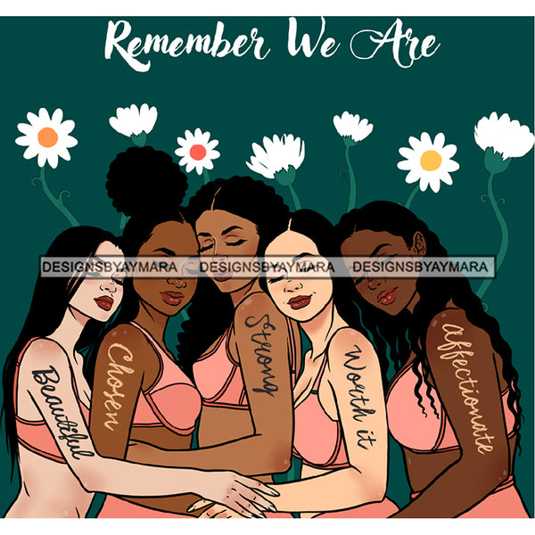 Remember We Are Ladies Lady Afro Black White Woman  JPG PNG  Clipart Cricut Silhouette Cut Cutting