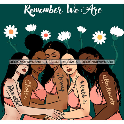 Remember We Are Ladies Lady Afro Black White Woman  JPG PNG  Clipart Cricut Silhouette Cut Cutting