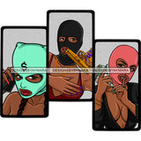 Bundle 20 Gangster Gansta Badass Powerful Woman Movie Hip Hop Cover Melanin Nubian Money Stack Hustler Ghetto Street Girl PNG JPG Cutting Files For Silhouette and Cricut and More!