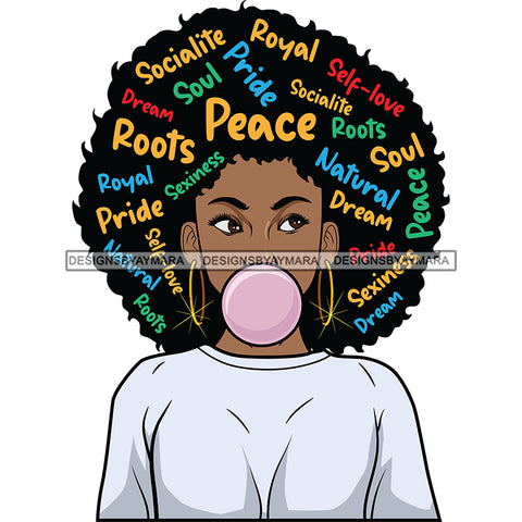 Bubblegum Girl  Pink Gum SVG JPG PNG Vector Clipart Cricut Silhouette Cut Cutting1