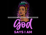 Afro Queen Woman Hair Positive Quotes Beautiful Loving Special Logo Banner SVG JPG PNG Vector Clipart Cricut Silhouette Cut Cutting