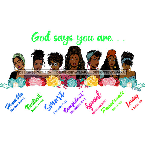God Says You Are Humble SVG JPG PNG Vector Clipart Cricut Silhouette Cut Cutting1Words I