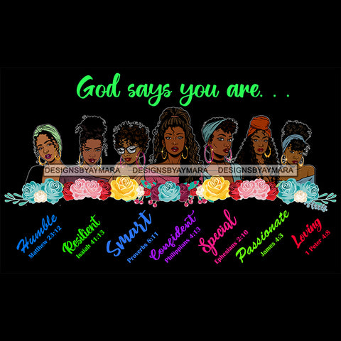 God Says You Are Humble SVG JPG PNG Vector Clipart Cricut Silhouette Cut Cutting1Words I