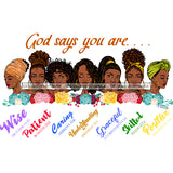 God Says You Are Wise SVG JPG PNG Vector Clipart Cricut Silhouette Cut Cutting1Words I
