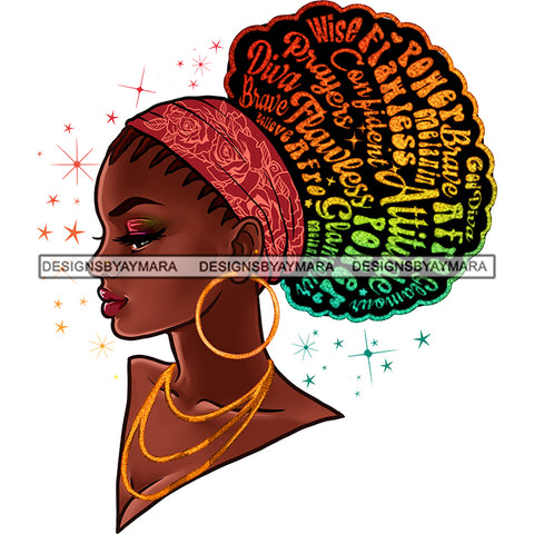 Flawless Diva Braids Pink Headwrap Words In Hair Black Woman Goddess JPG PNG  Clipart Cricut Silhouette Cut Cutting