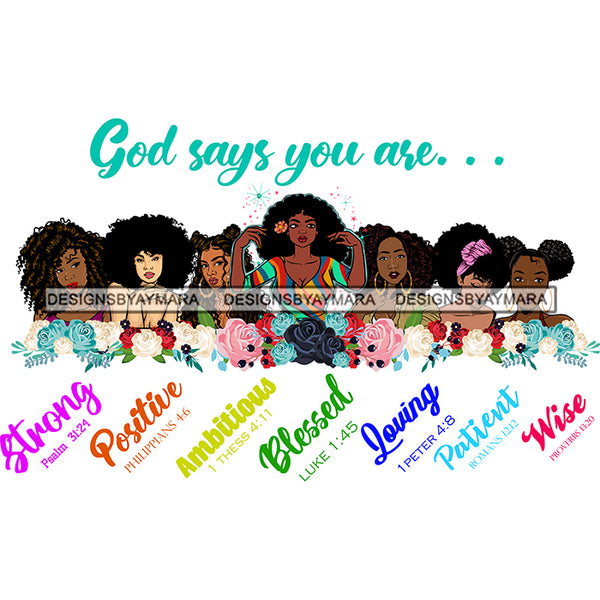 God Says You Are Positive SVG JPG PNG Vector Clipart Cricut Silhouette Cut Cutting