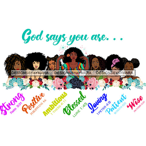 God Says You Are Positive SVG JPG PNG Vector Clipart Cricut Silhouette Cut Cutting