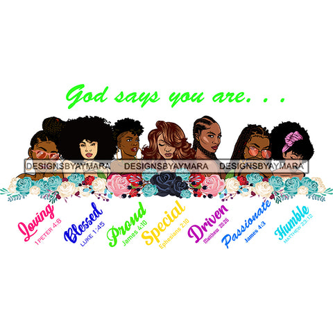 God Says You Are Loving SVG JPG PNG Vector Clipart Cricut Silhouette Cut Cutting