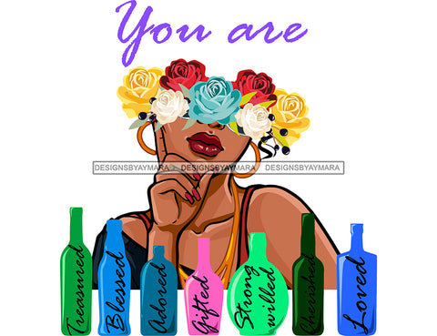 You Are Blessed Adored Gifted SVG JPG PNG Vector Clipart Cricut Silhouette Cut